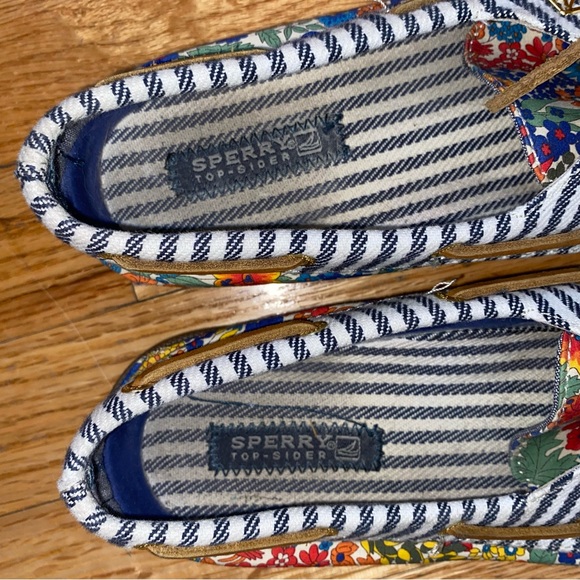 SPERRY - Women’s CANVAS FLORAL TOP SIDER SHOES - Worn 2-3 times - GUC - Size 9 M - Picture 9 of 9